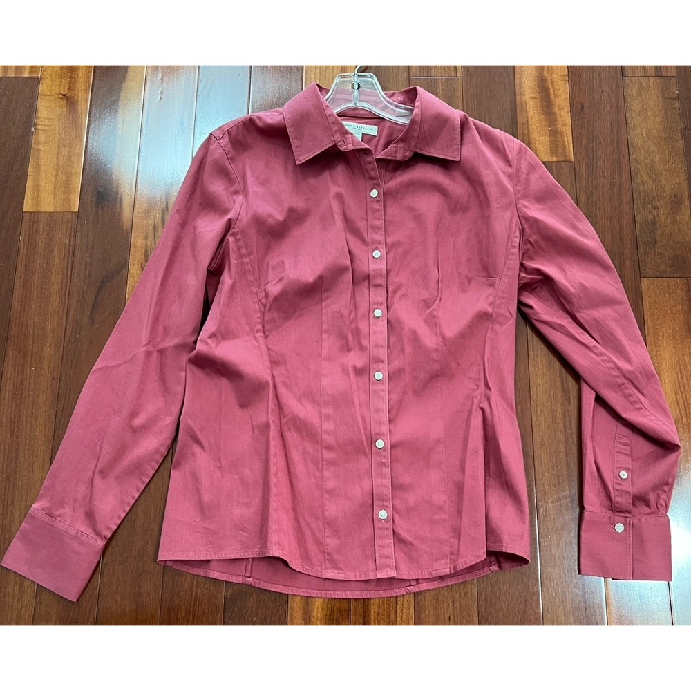 Banana Republic Womens Large Fitted Shirt Button Up Long Sleeve